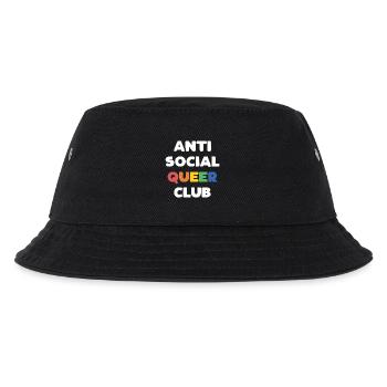 LGBTQ - Anti Social Queer Club - Kinder Bucket Hat - Schwarz - Vorne
