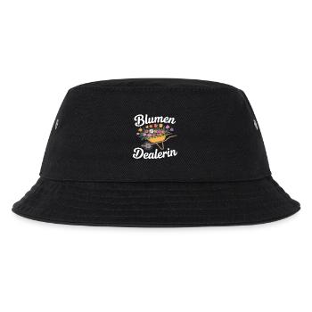 Blumendealerin - Kinder Bucket Hat - Schwarz - Vorne