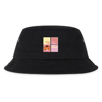 APRÈS-SKI SKIING COW FUNNY - Kids’ Bucket Hat - black - Front