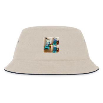 Glitter Mug - Kids’ Bucket Hat - ecru/navy - Front