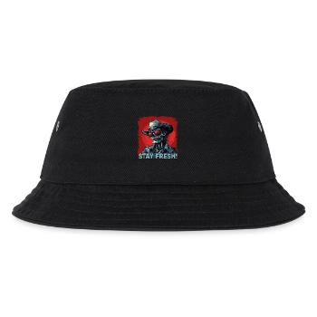 Zombie Cowboy with saying - Kids’ Bucket Hat - black - Front