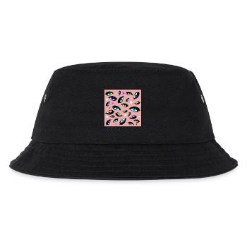 bunte Augen - Kinder Bucket Hat - Schwarz - Vorne