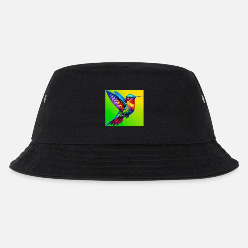 Kolibri - Kinder Bucket Hat - Schwarz