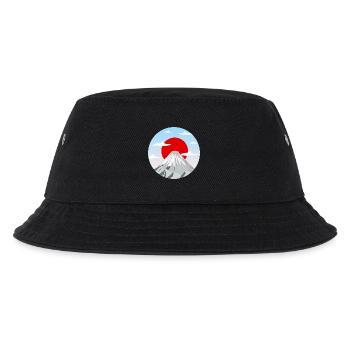 Mount Fuji Art Graphic - Kids’ Bucket Hat - black - Front