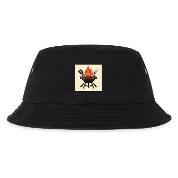 Fiery barbecue evening - Kids’ Bucket Hat - black - Front