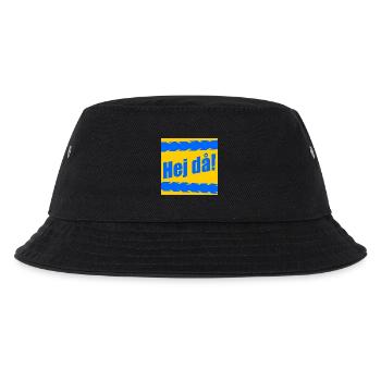 Goodbye farewell from cyclist - Kids’ Bucket Hat - black - Front