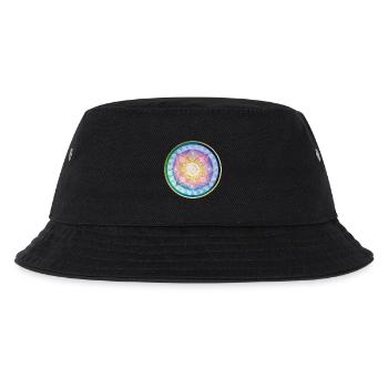 Harmonisches Mandala Meditations design - Kinder Bucket Hat - Schwarz - Vorne