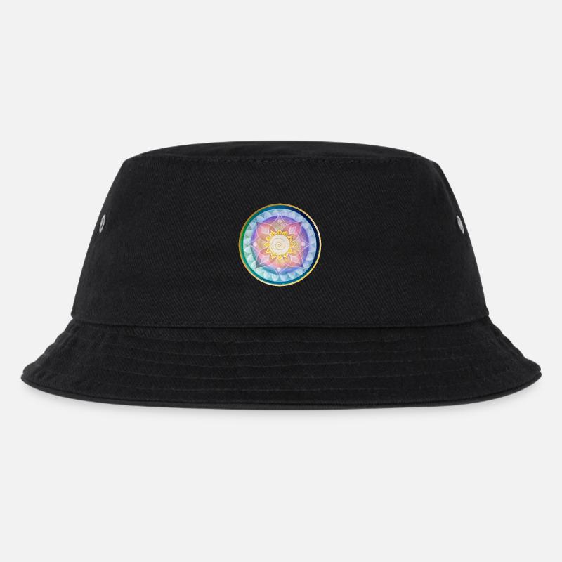 Harmonisches Mandala Meditations design - Kinder Bucket Hat - Schwarz