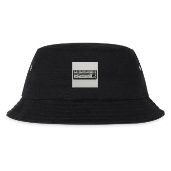 Minimalist Tastatur  - Kinder Bucket Hat - Schwarz - Vorne