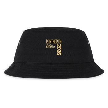 RENTE 2026 RENTNERIN - Kinder Bucket Hat - Schwarz - Vorne