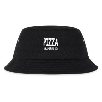 Pizza - Kinder Bucket Hat - Schwarz - Vorne