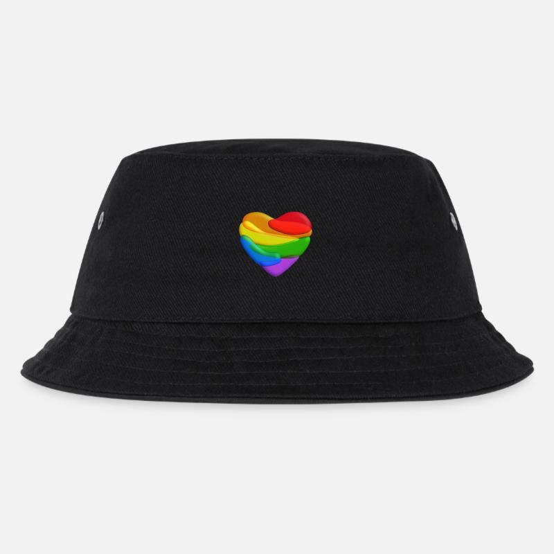 Coeur arc-en-ciel - Bob Enfant - noir