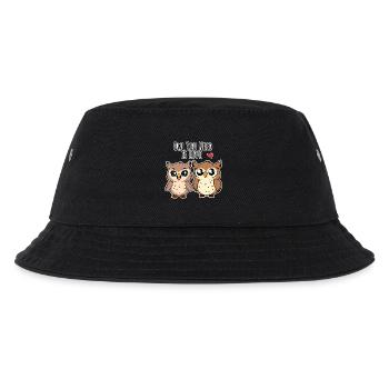 Cute Owl Lovers - Owl you need is LOVE - Kids’ Bucket Hat - black - Front