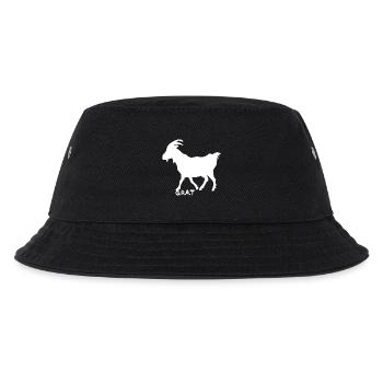 Ziege G.O.A.T.  weiß - Kinder Bucket Hat - Schwarz - Vorne