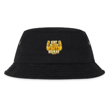 Eat Sleep Bet Repeat - Kids’ Bucket Hat - black - Front