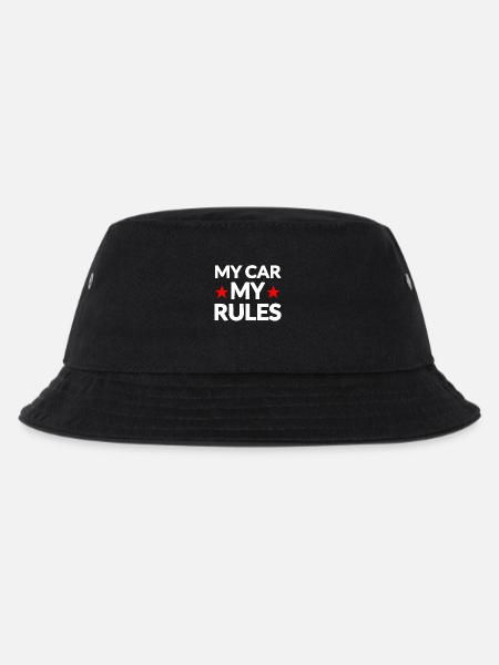 Auto - Kinder Bucket Hat - Schwarz