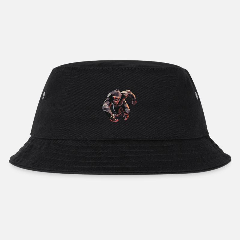 Gorille dans le style low poly - Bob Enfant - noir