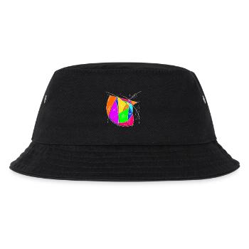 Farbiges Chaoszeichen Kunst - Kinder Bucket Hat - Schwarz - Vorne