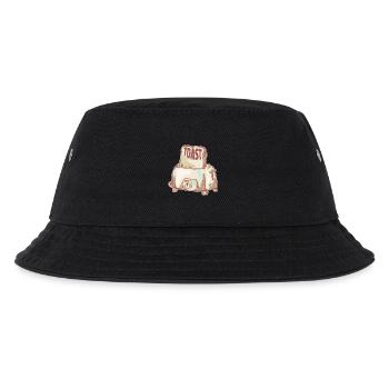 Vintage Toaster Motif Breakfast - Kids’ Bucket Hat - black - Front