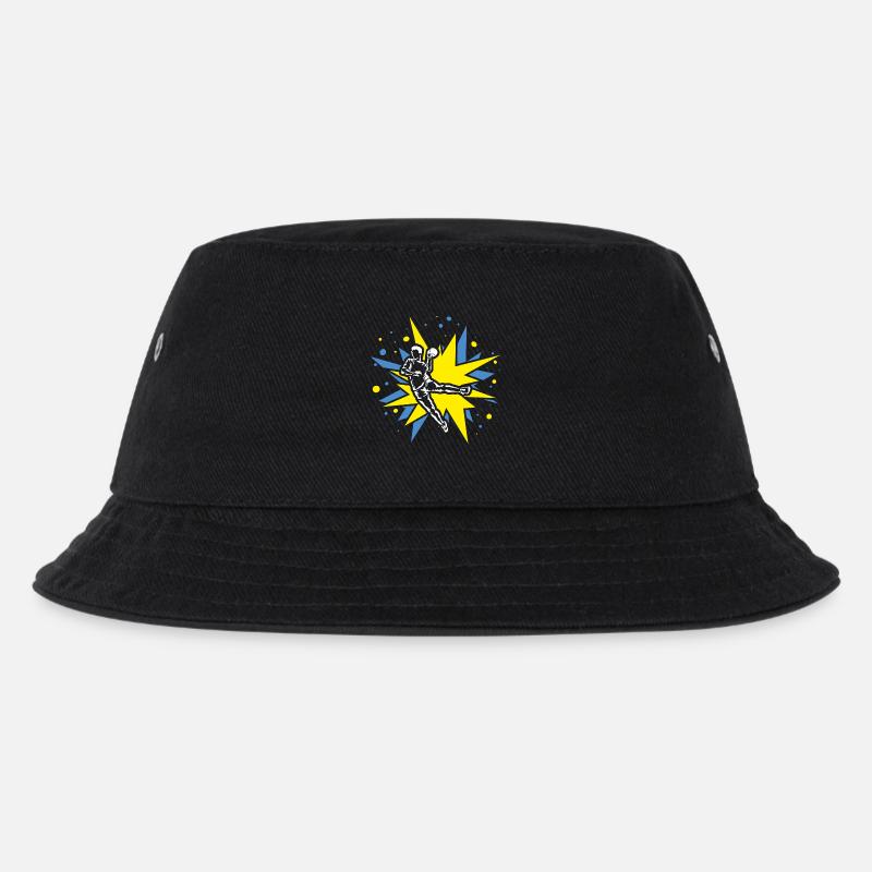 Handball Design im Comic-Explosionen - Kinder Bucket Hat - Schwarz