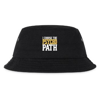 Ich wähle den Psycho-Pfad - Kinder Bucket Hat - Schwarz - Vorne