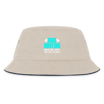 Drag Hunting Makes Me Happy Funny Horse Humor - Kinder Bucket Hat - Natur/Navy - Vorne