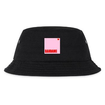 BAUHERRIN BAUDAME HAUSBAU HERZ - Kinder Bucket Hat - Schwarz - Vorne