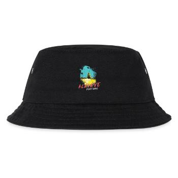 Strand Felsen Algarve Illustration Portugal - Kinder Bucket Hat - Schwarz - Vorne
