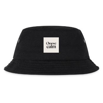 Entscheiden Sie sich für Ruhe - Kinder Bucket Hat - Schwarz - Vorne
