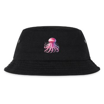 Qualle Meerestiere Karneval Tentakeln Feuerqualle - Kinder Bucket Hat - Schwarz - Vorne