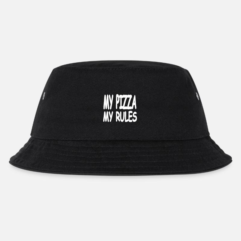 Pizza - Kinder Bucket Hat - Schwarz