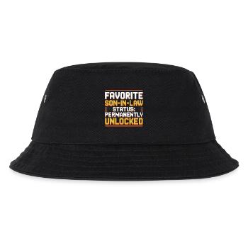 Schwiegermutter Retro Lustiger Schwiegervater - Kinder Bucket Hat - Schwarz - Vorne