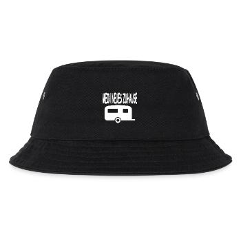 Camping - Kinder Bucket Hat - Schwarz - Vorne