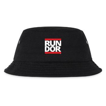 run - Kinder Bucket Hat - Schwarz - Vorne