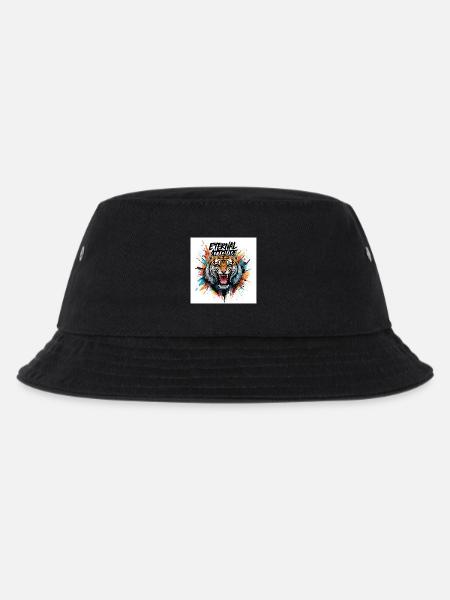 Tiger of Eternal Attitude - Kids’ Bucket Hat - black