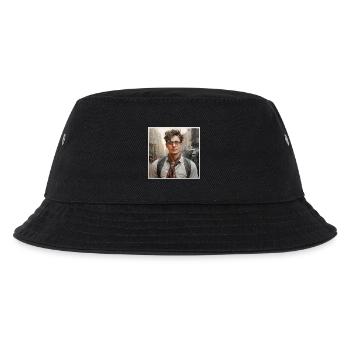 Indie Street Portrait Glasses - Kids’ Bucket Hat - black - Front