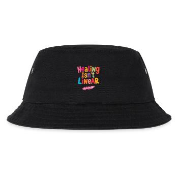 Heilung ist nicht linear Positives Shirt - Kinder Bucket Hat - Schwarz - Vorne