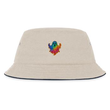 Rainbow Spirit Glitter - Kids’ Bucket Hat - ecru/navy - Front