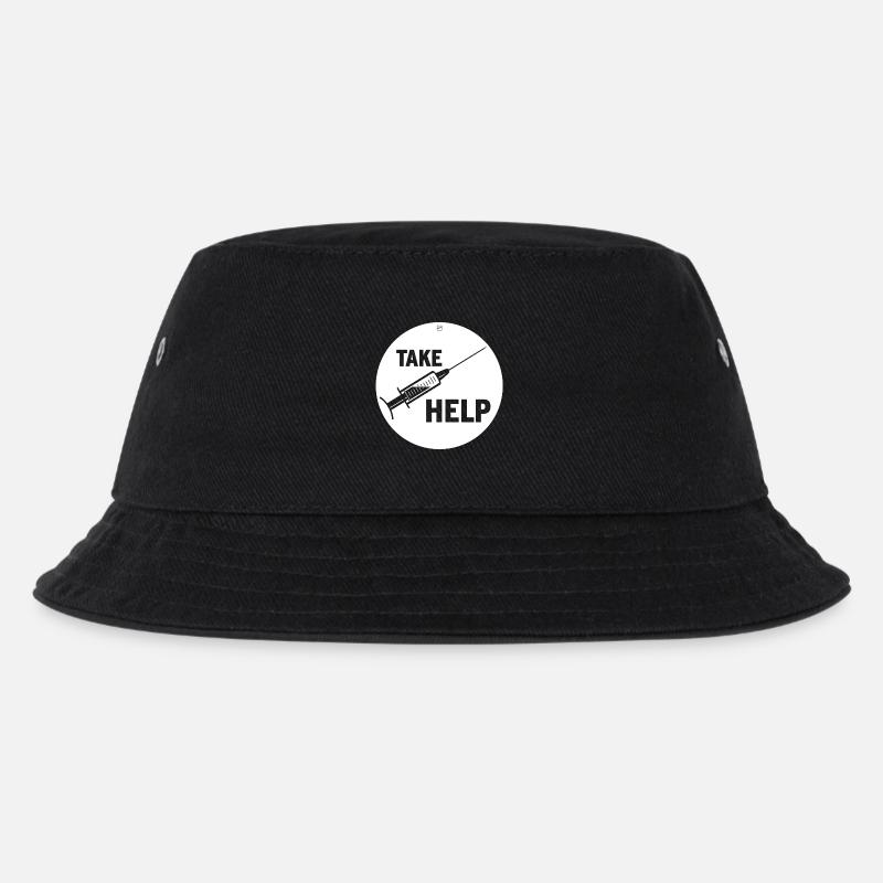 TAKE HELP - Kids’ Bucket Hat - black