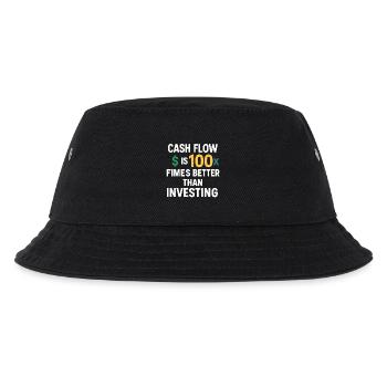 Cash Flow 100x Better Than Investing, Business  - Kids’ Bucket Hat - black - Front