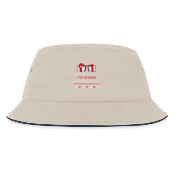 Most Likely to Shake the Presents Weihnachten Spaß - Kinder Bucket Hat - Natur/Navy - Vorne