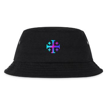 Kairos Cross (Jerusalem Cross) – Starry Sky - Kids’ Bucket Hat - black - Front