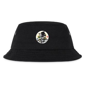 1423-snow_buddies_geel - Kids’ Bucket Hat - black - Front