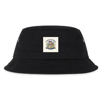 Schule der Eule Nickerchen Schüler - Kinder Bucket Hat - Schwarz - Vorne