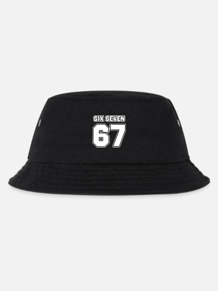 67 - Six seven - Kinder Bucket Hat - Schwarz