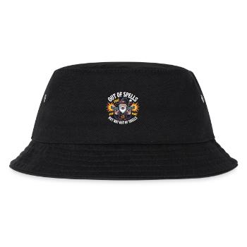 Aus den Zaubern, aber nicht aus den Hüllen - Cool Wizard - Kinder Bucket Hat - Schwarz - Vorne