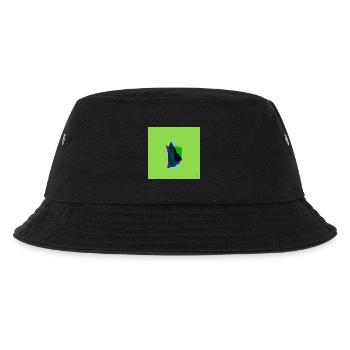 TEXTURA_DE_COLOR_#08 - Kinder Bucket Hat - Schwarz - Vorne
