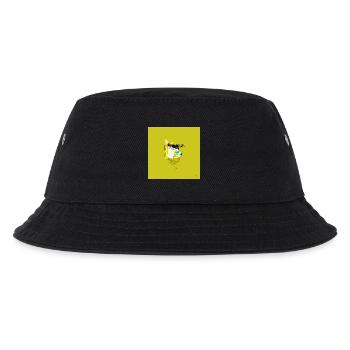 TEXTURA_DE_COLOR_#03 - Kinder Bucket Hat - Schwarz - Vorne