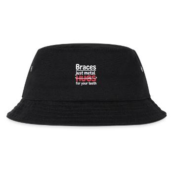 Brace Journey Smile Fortschritt Kunst - Kinder Bucket Hat - Schwarz - Vorne