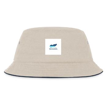 Bodensee Landschaftslogo Seeufer - Kinder Bucket Hat - Natur/Navy - Vorne